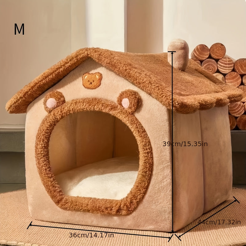 Purrfect Retreat - Cozy Wool Felt Cat Tunnel Nest | Ultimate Comfort & Relaxation