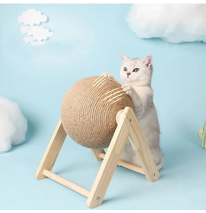 PawPlay - Sisal Rope Cat Scratching Ball & Toy Kit | Ultimate Paws Grinding Fun