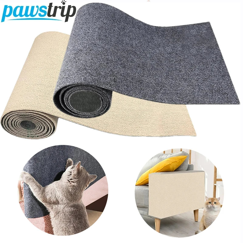 PawSational Scratcher - Self-Adhesive Cat Scratching Mat & Sofa Protector