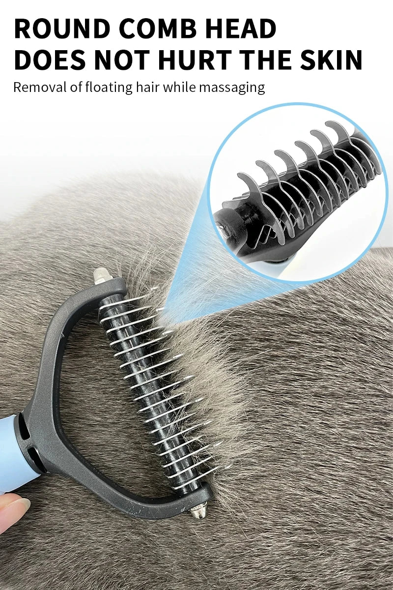 FurMaster - Pet Hair Removal & Dematting Comb for Dogs and Cats