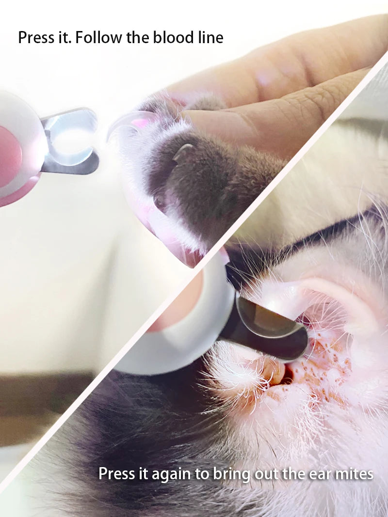 GlowTrim - LED Light Cat & Dog Nail Clipper.