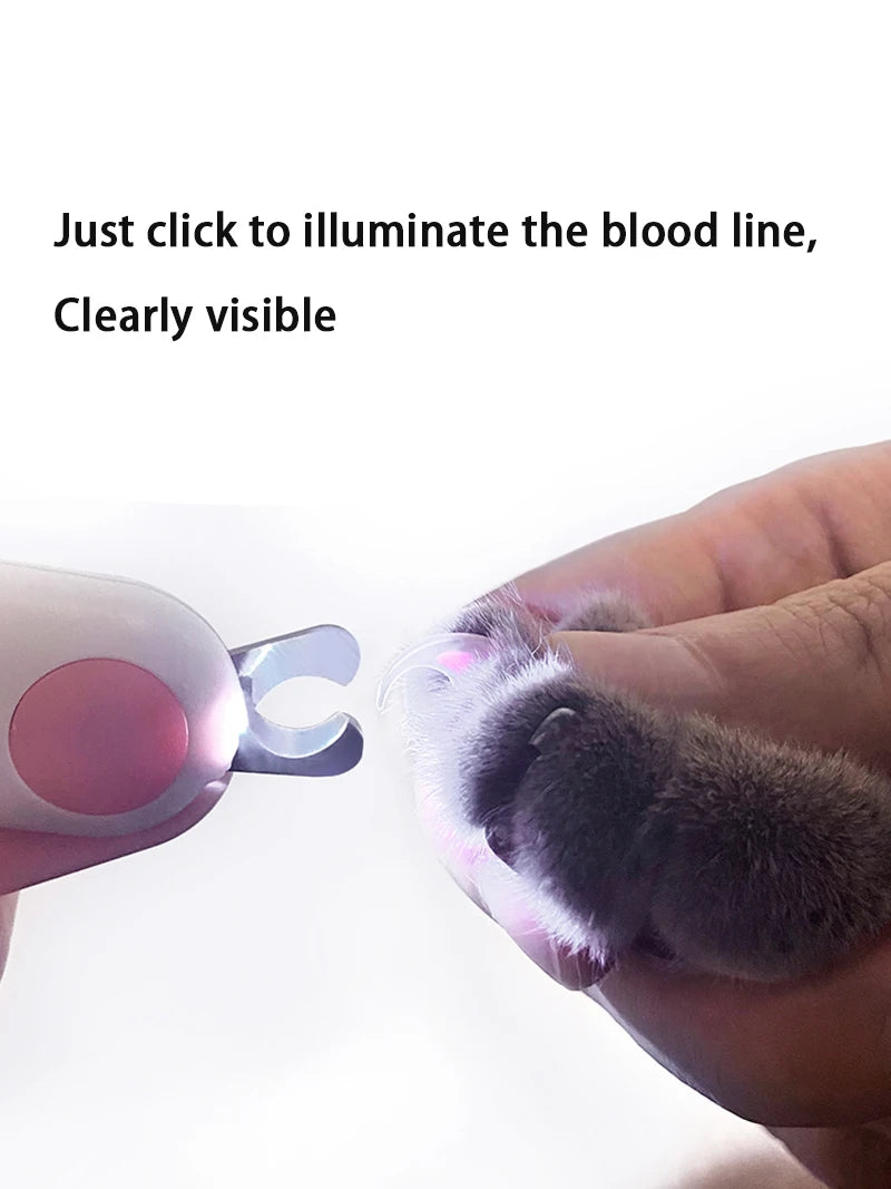 GlowTrim - LED Light Cat & Dog Nail Clipper.