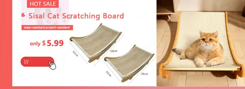 PawSational Scratcher - Self-Adhesive Cat Scratching Mat & Sofa Protector