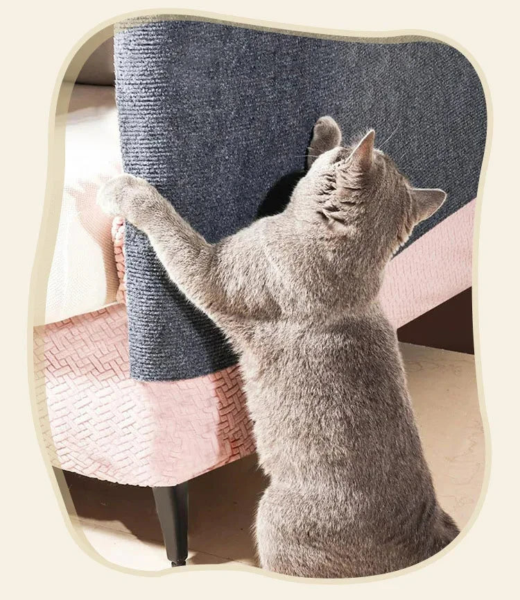 PawSational Scratcher - Self-Adhesive Cat Scratching Mat & Sofa Protector