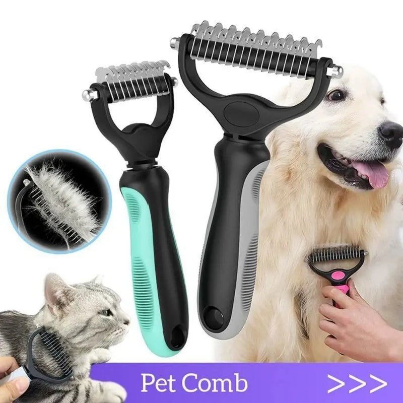 FurMaster - Pet Hair Removal & Dematting Comb for Dogs and Cats