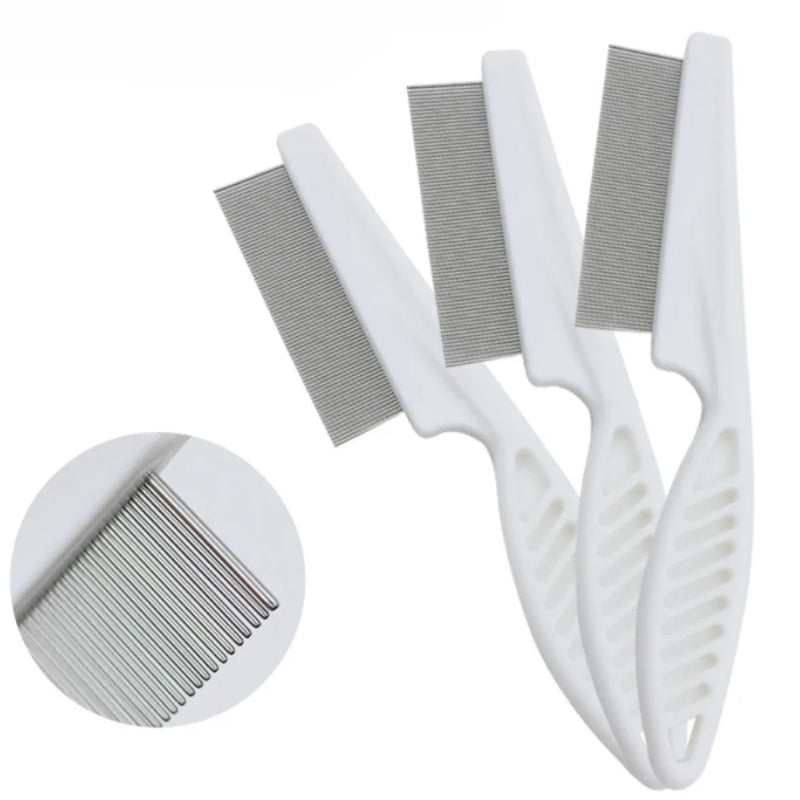 leaFree - Stainless Steel Pet Shedding &amp; Flea Comb for Dogs and Cats